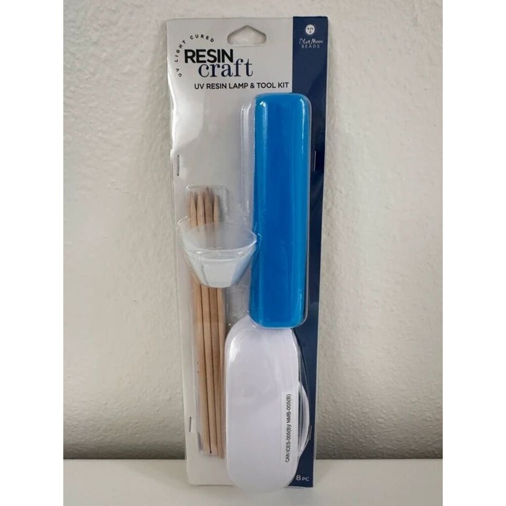 UV Light Cured Resin Craft Lamp & Tool Kit - Blue Moon Beads